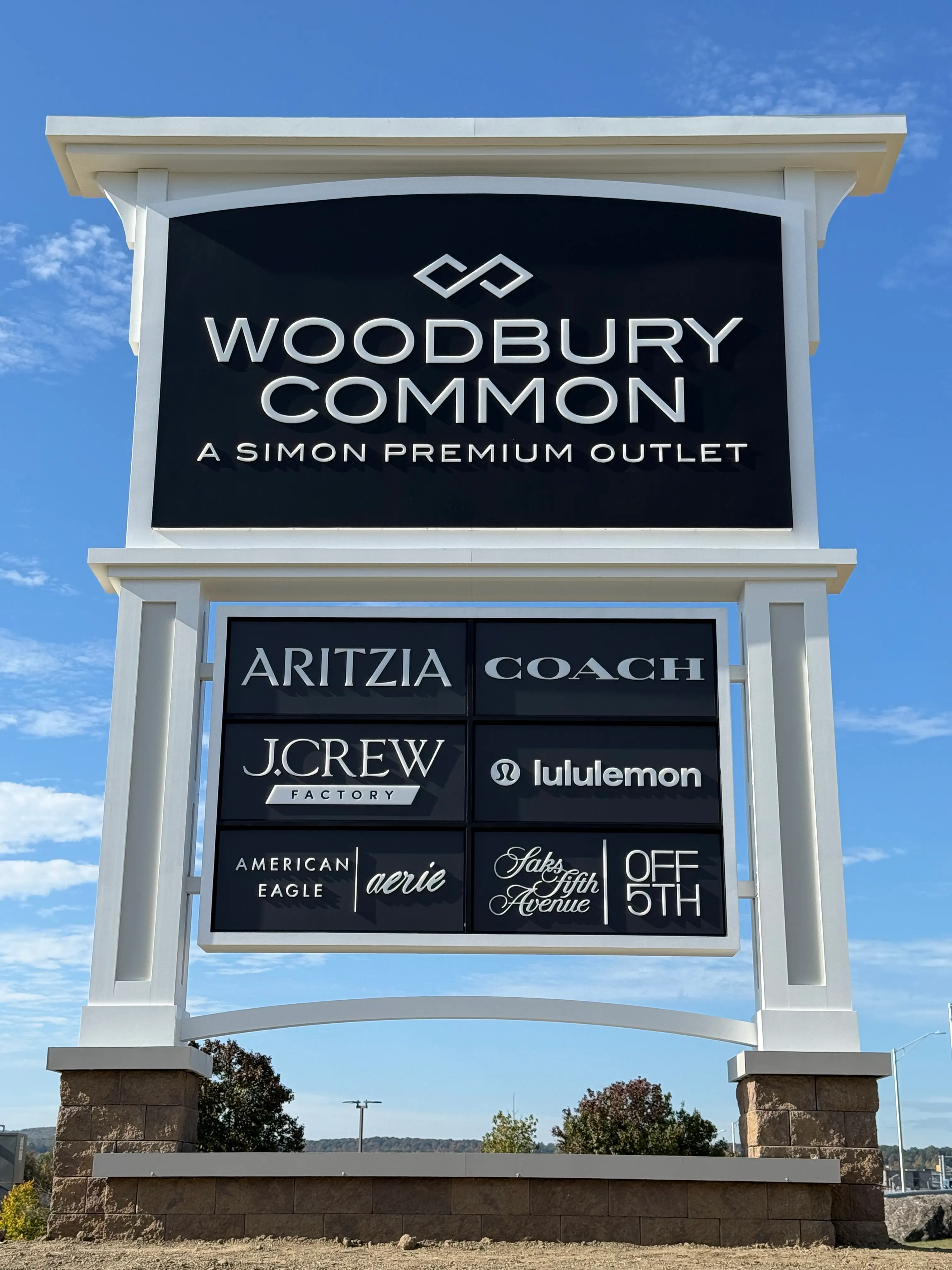 Close detail of commercial sign fabrication work.